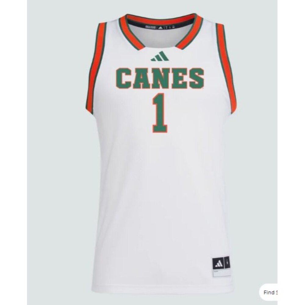 Adidas‎ Miami Hurricanes Swingman Jersey - NWT